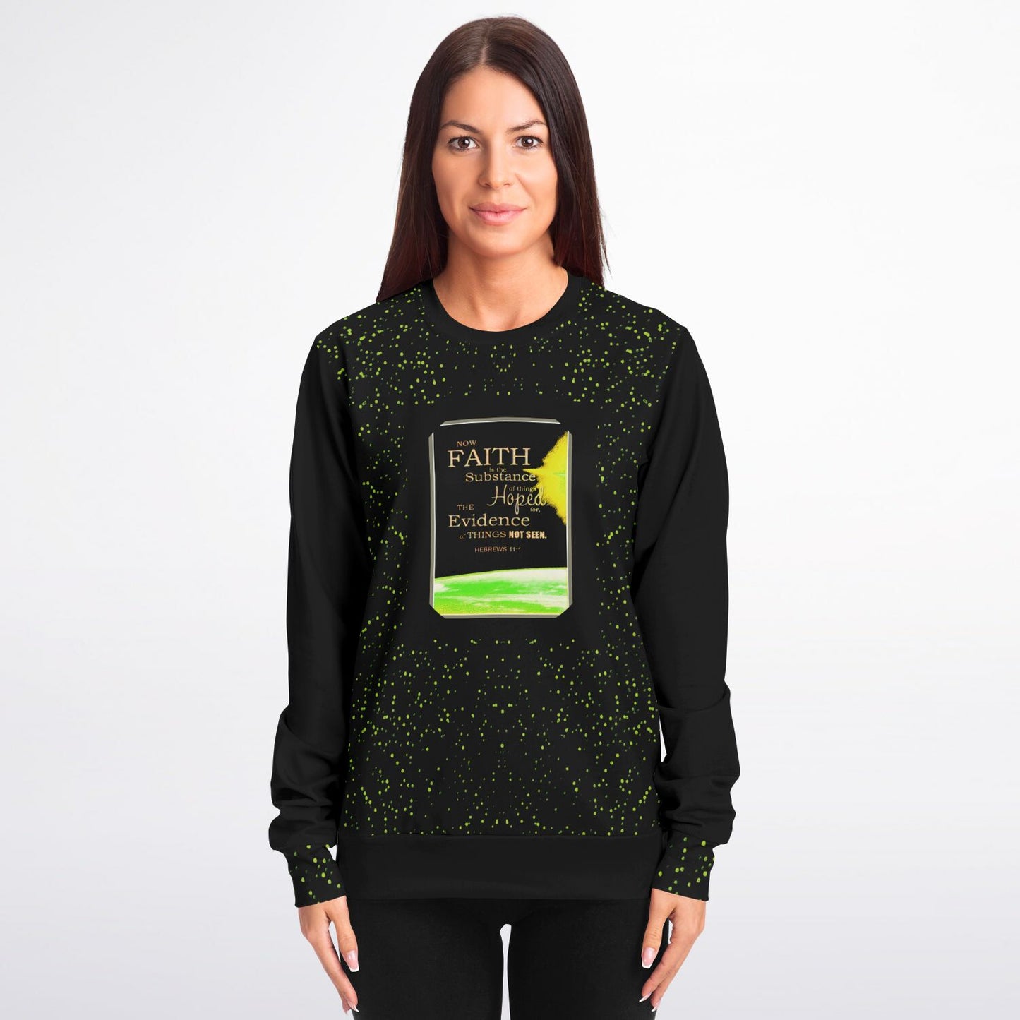 Faith 01 Designer Fashion Triblend Unisex Sweatshirt