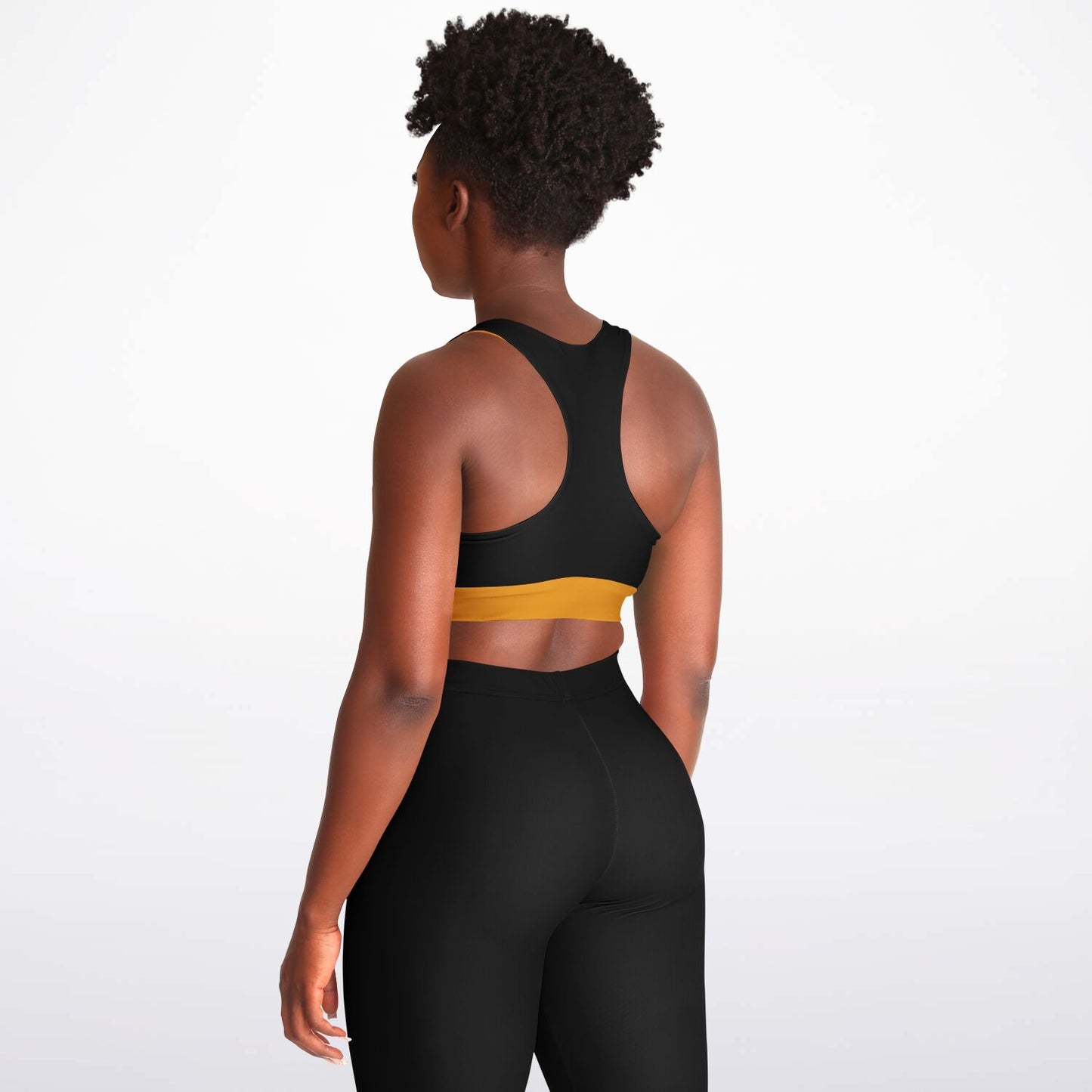 Tennessee Hebrew 01 Designer Padded Racerback Sports Bra