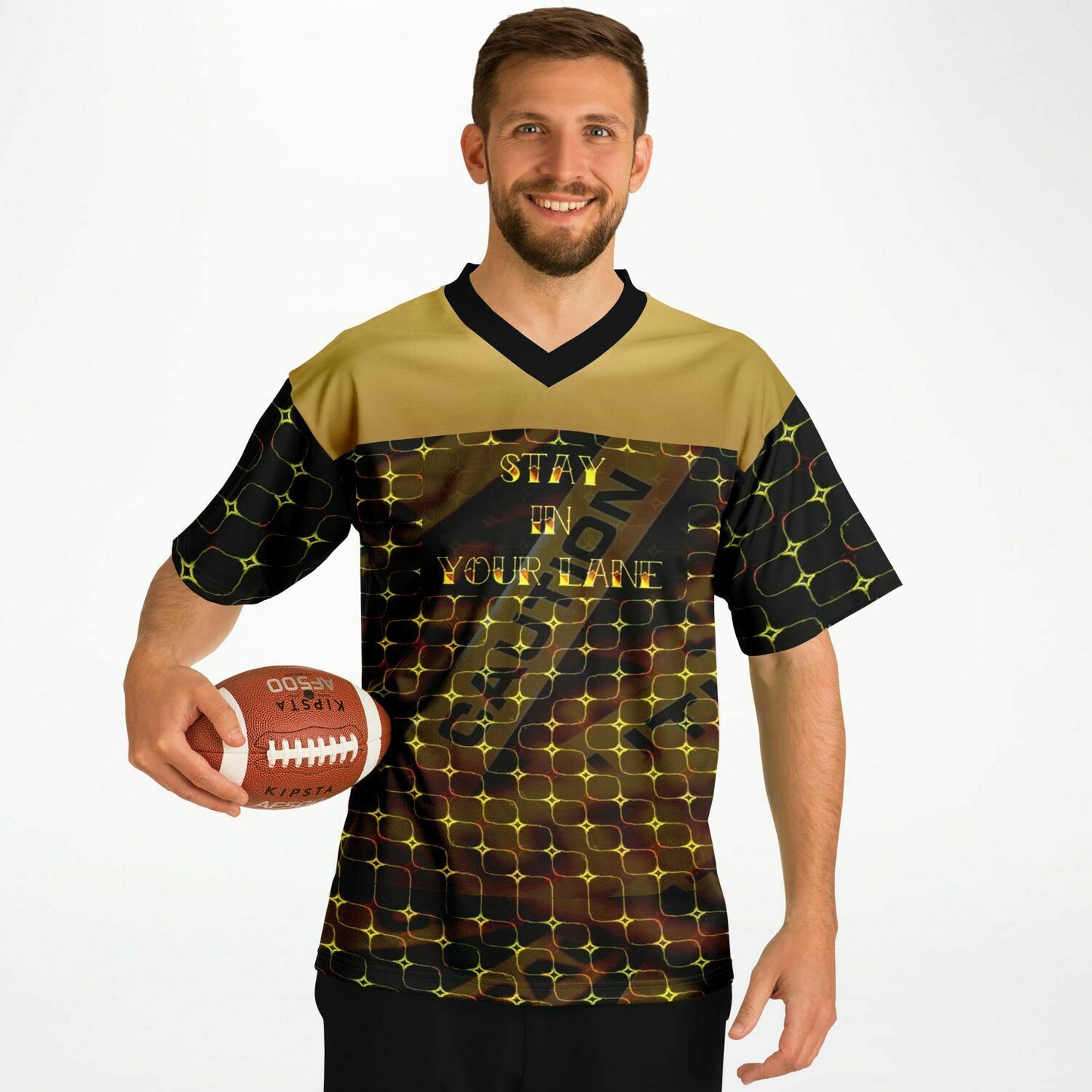 STAY IN YOUR LANE 02-01 Designer Football Jersey
