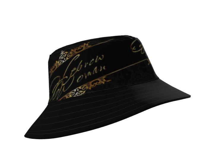 Hebrew Woman 01-01 Designer Wide Brim Bucket Hat