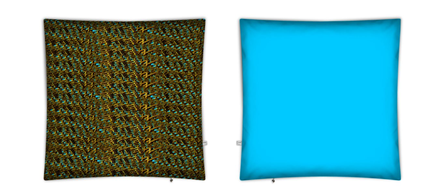 Camo Yahuah 01-01 Blue Designer Giant Floor Cushion