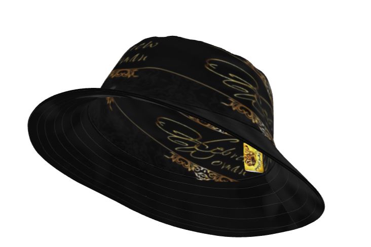 Hebrew Woman 01-01 Designer Wide Brim Bucket Hat