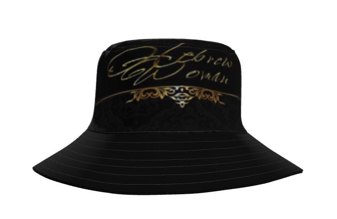 Hebrew Woman 01-01 Designer Wide Brim Bucket Hat