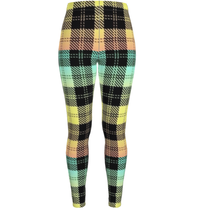 Picture Plaided 01-01 Designer Cindy High Waist Leggings