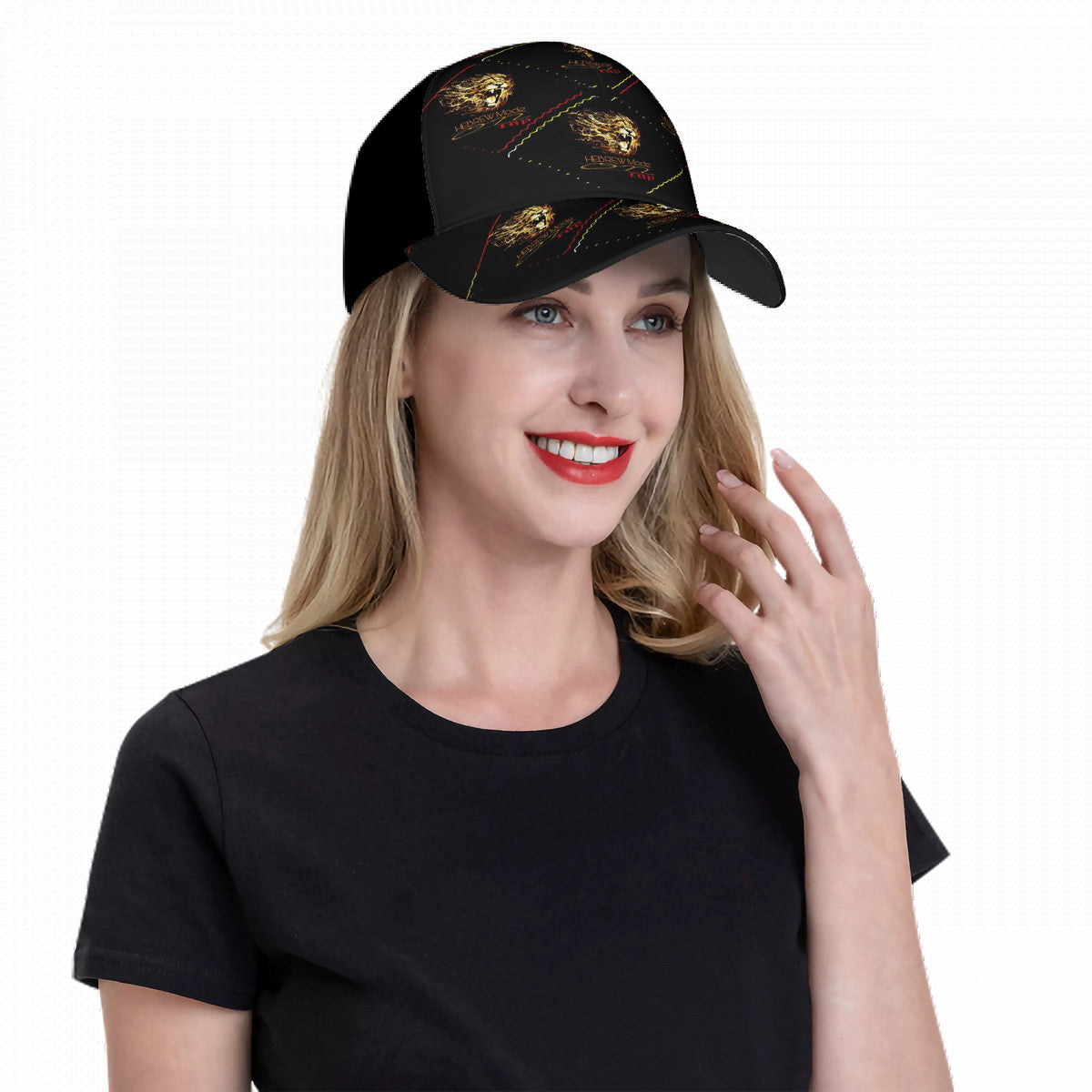 Hebrew Mode - On 02 Designer Curved Brim Baseball Cap