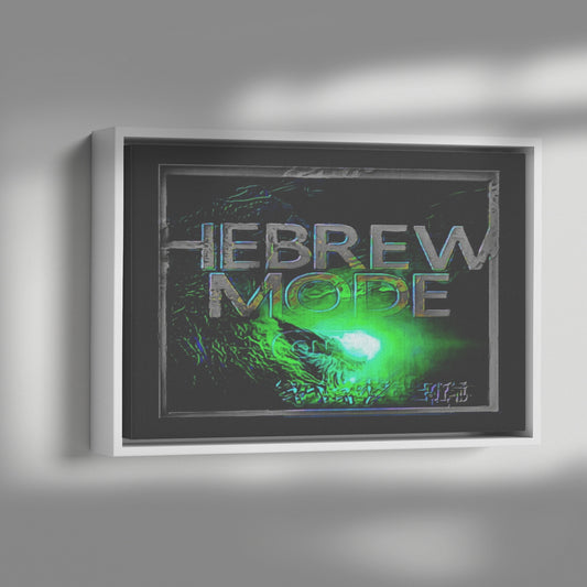 Hebrew Mode - On 01-07 Rectangle Framed Canvas Print