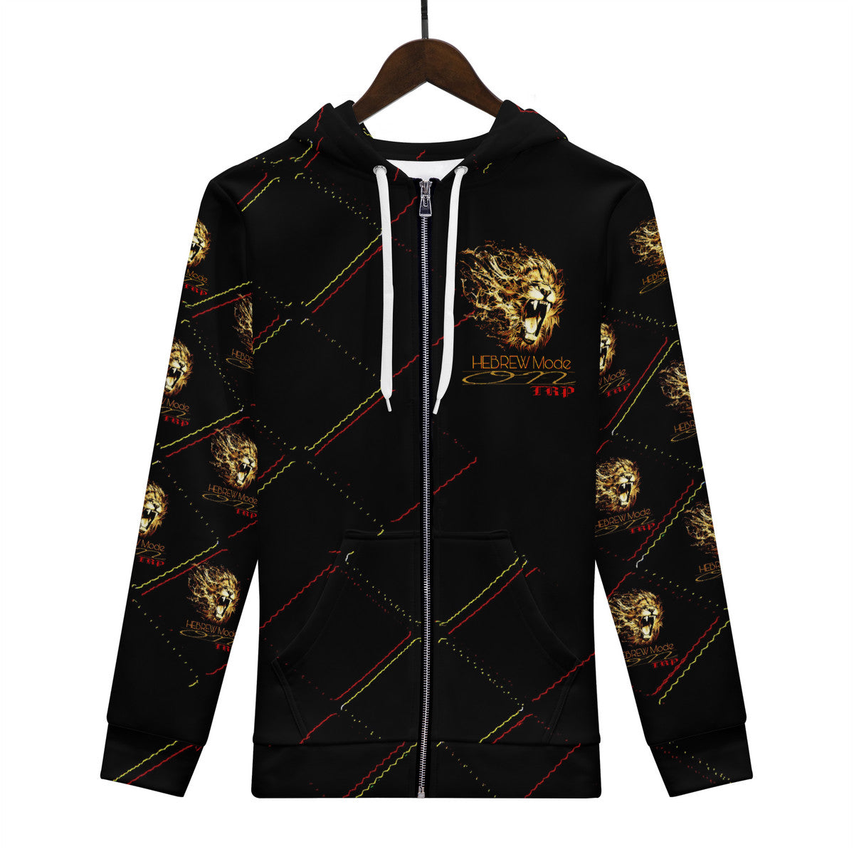 Hebrew Mode - On 02 Ladies Designer Full Zip Hoodie