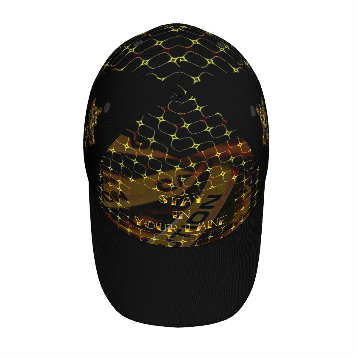 STAY IN YOUR LANE 02-01 Designer Curved Brim Baseball Cap