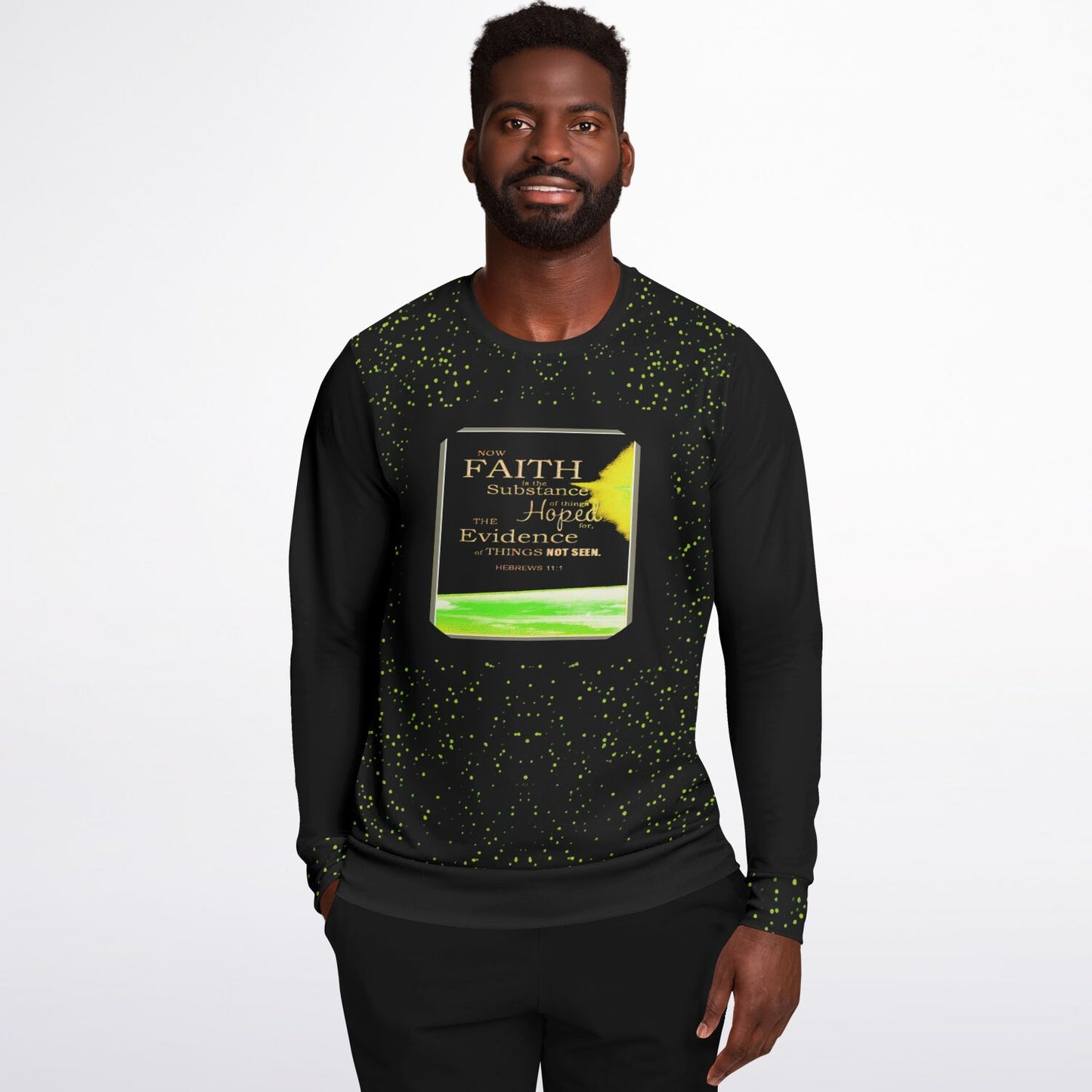 Faith 01 Designer Fashion Triblend Unisex Sweatshirt