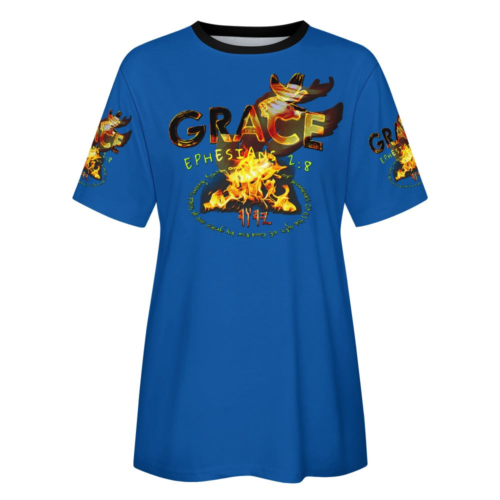 Grace 101-01 Ladies Designer Cotton T-Shirt (4 colors)
