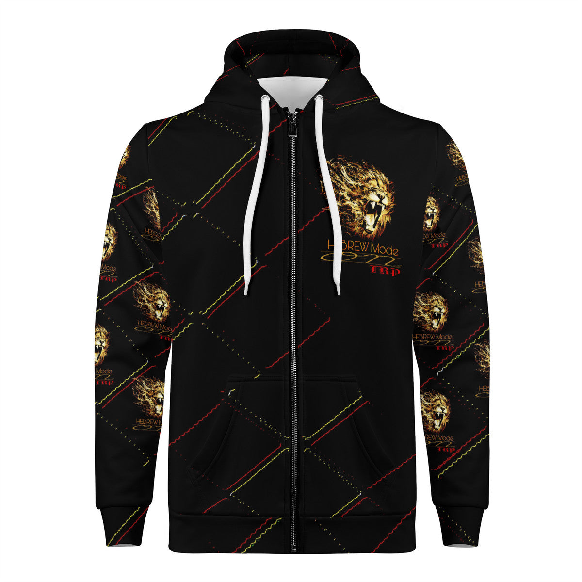 Hebrew Mode - On 02 Ladies Designer Full Zip Hoodie