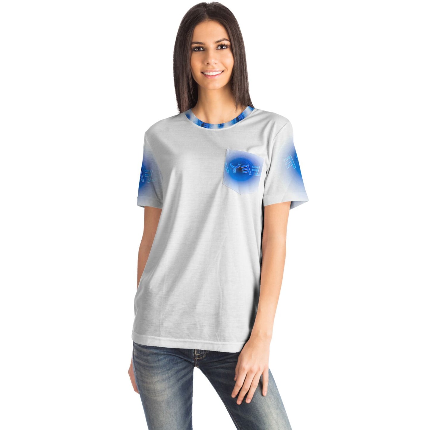 Creator Yahuah 01: Moon, Air & Water Designer Unisex Pocket T-shirt