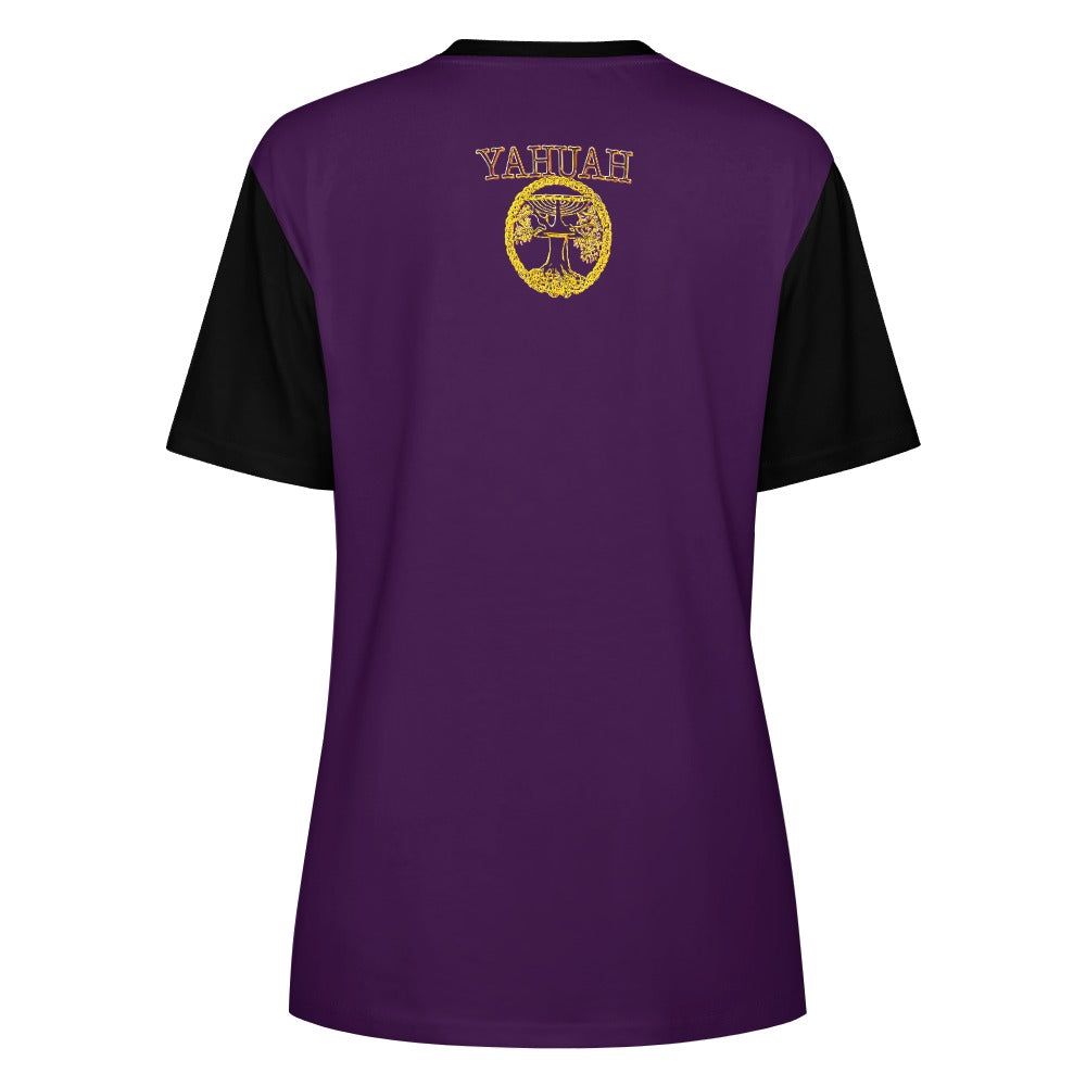 Ten Commandments 01 Ladies Designer Cotton T-shirt (4 Colors)