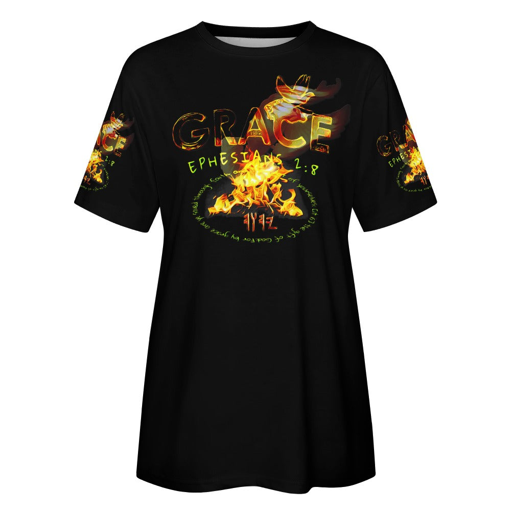 Grace 101-01 Ladies Designer Cotton T-Shirt (4 colors)