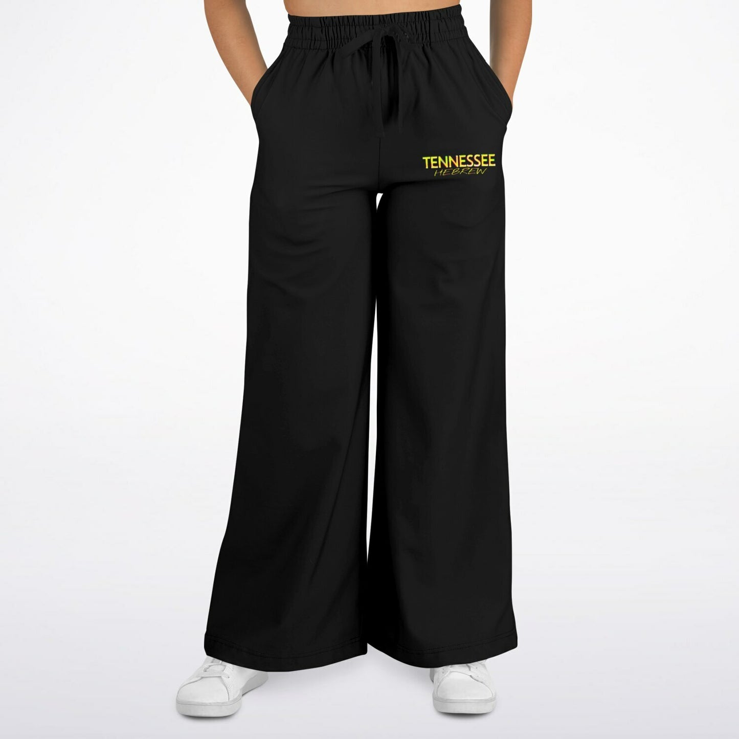 Tennessee Hebrew 01 Ladies Designer Fashion Triblend Fleece Lined Flare Sweatpants