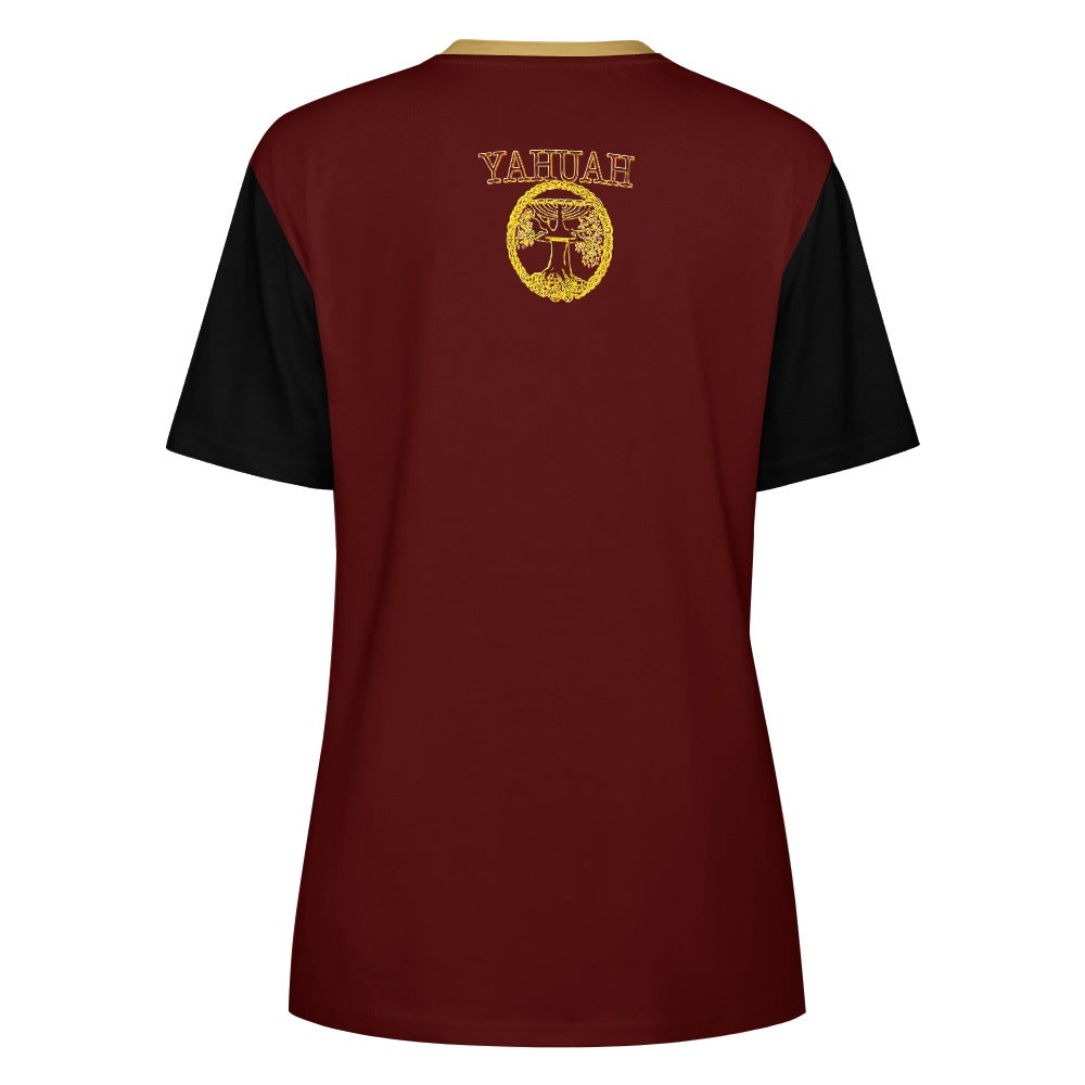 Ten Commandments 01 Ladies Designer Cotton T-shirt (4 Colors)