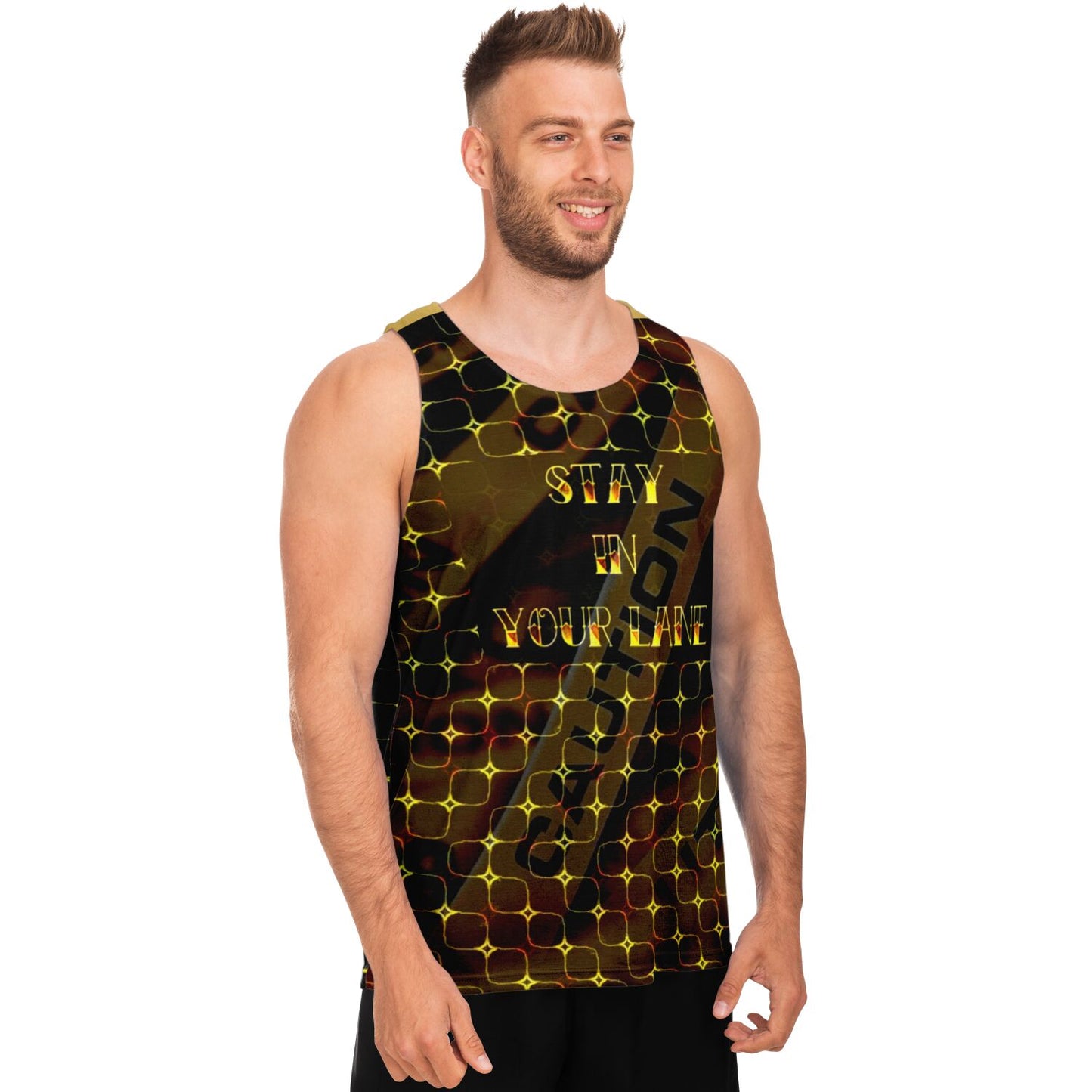STAY IN YOUR LANE 02-01 Designer Unisex Tank Top