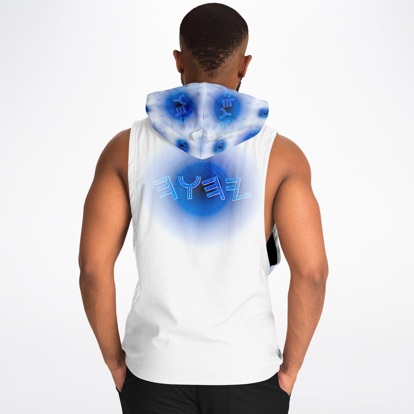 Creator Yahuah (01–01): Moon, Air & Water | Men's Triblend Fleece Drop-Armhole Hoodie
