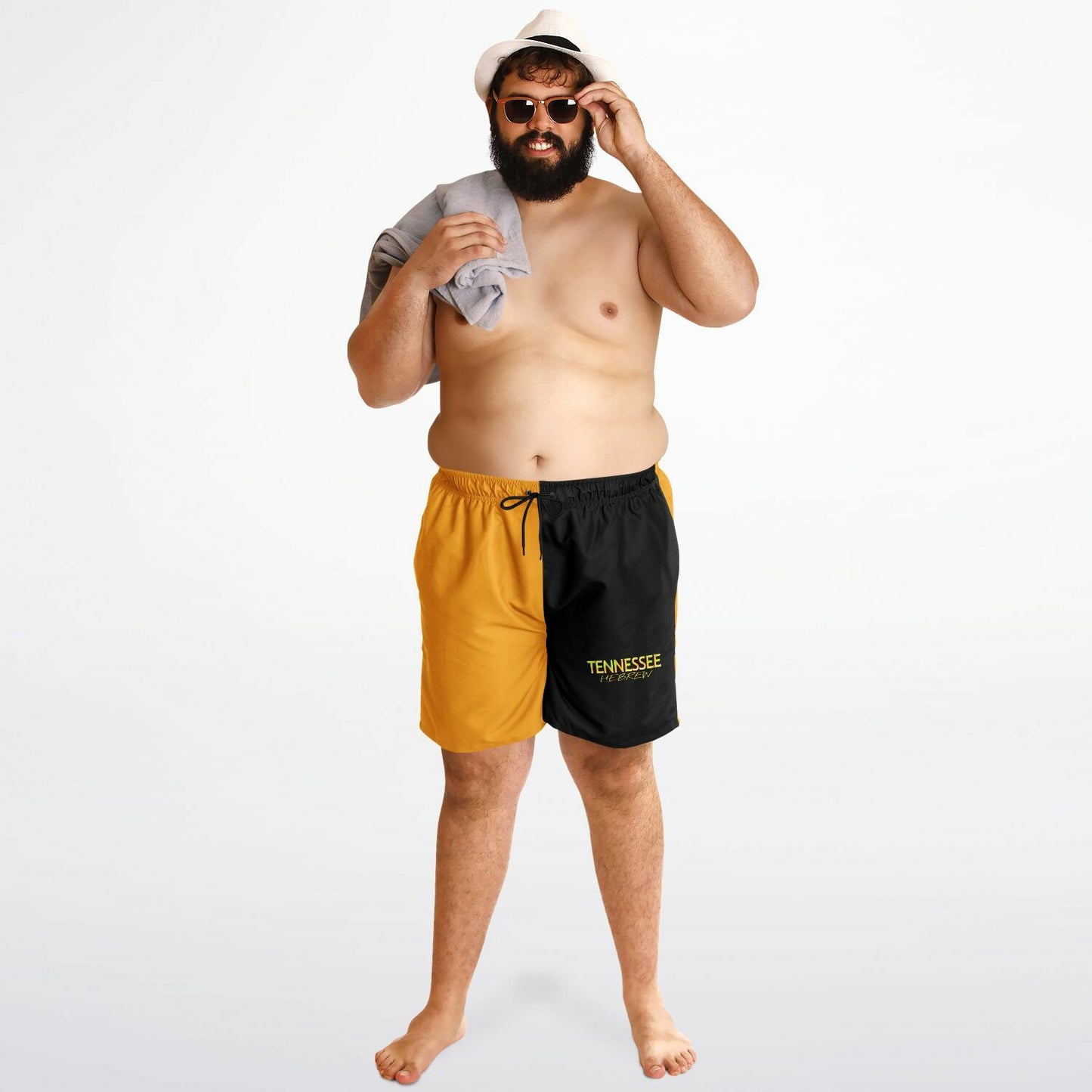 Tennessee Hebrew 01 Men's Designer Plus Size Swim Trunks