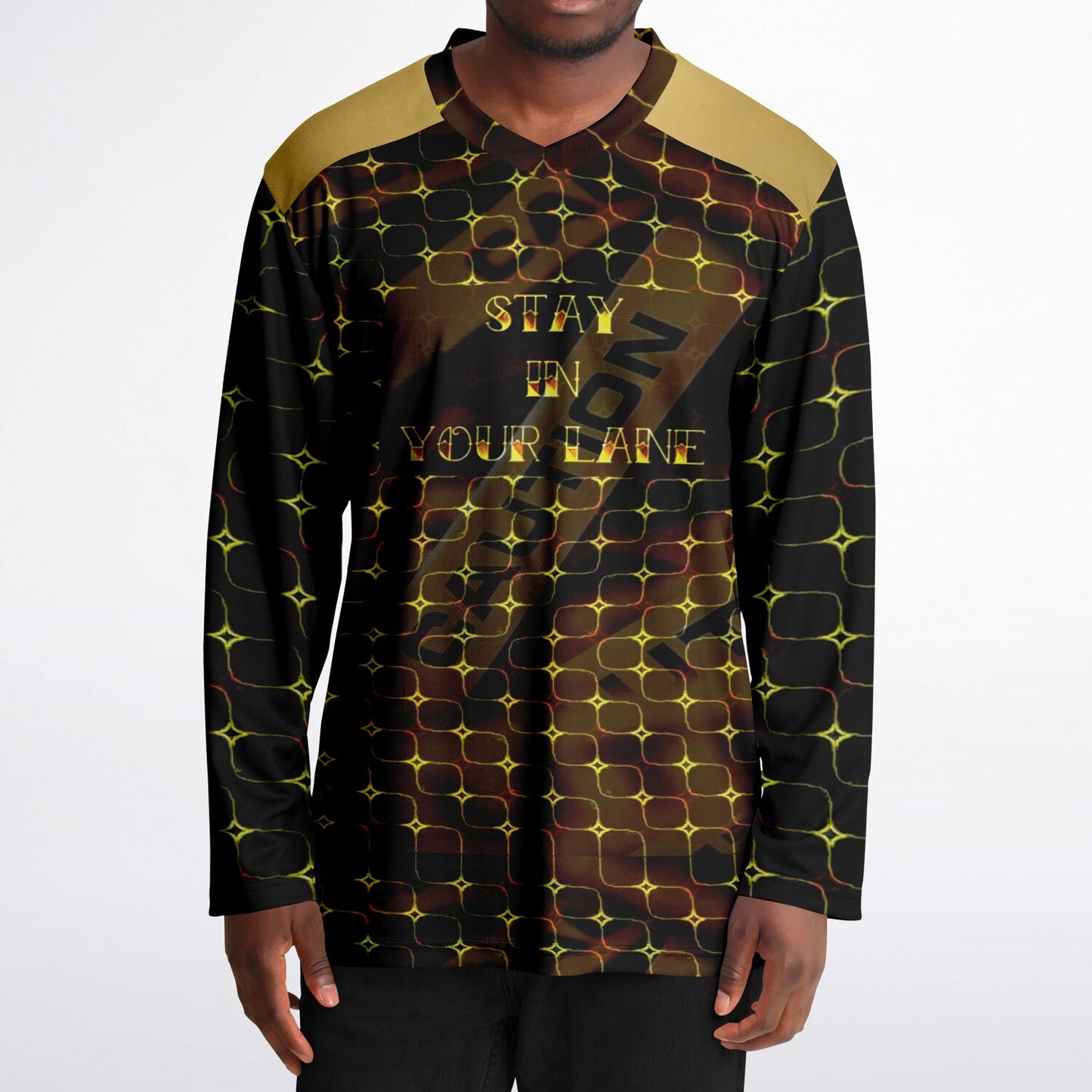 STAY IN YOUR LANE 02-01 Designer Hockey Jersey