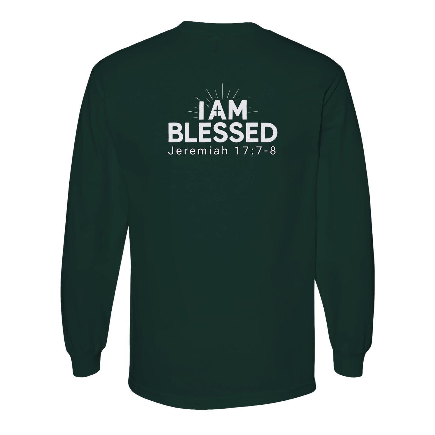 I AM BLESSED 01-01 Designer American Apparel Unisex Long Sleeve Tee (4 colors)