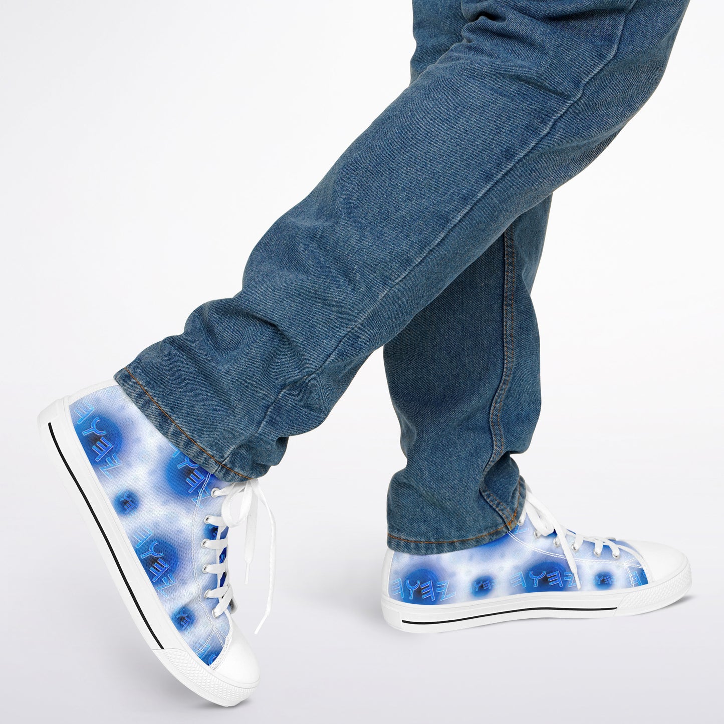 Creator Yahuah 01: Moon, Air & Water Urban Peak High Top Unisex Canvas Shoes