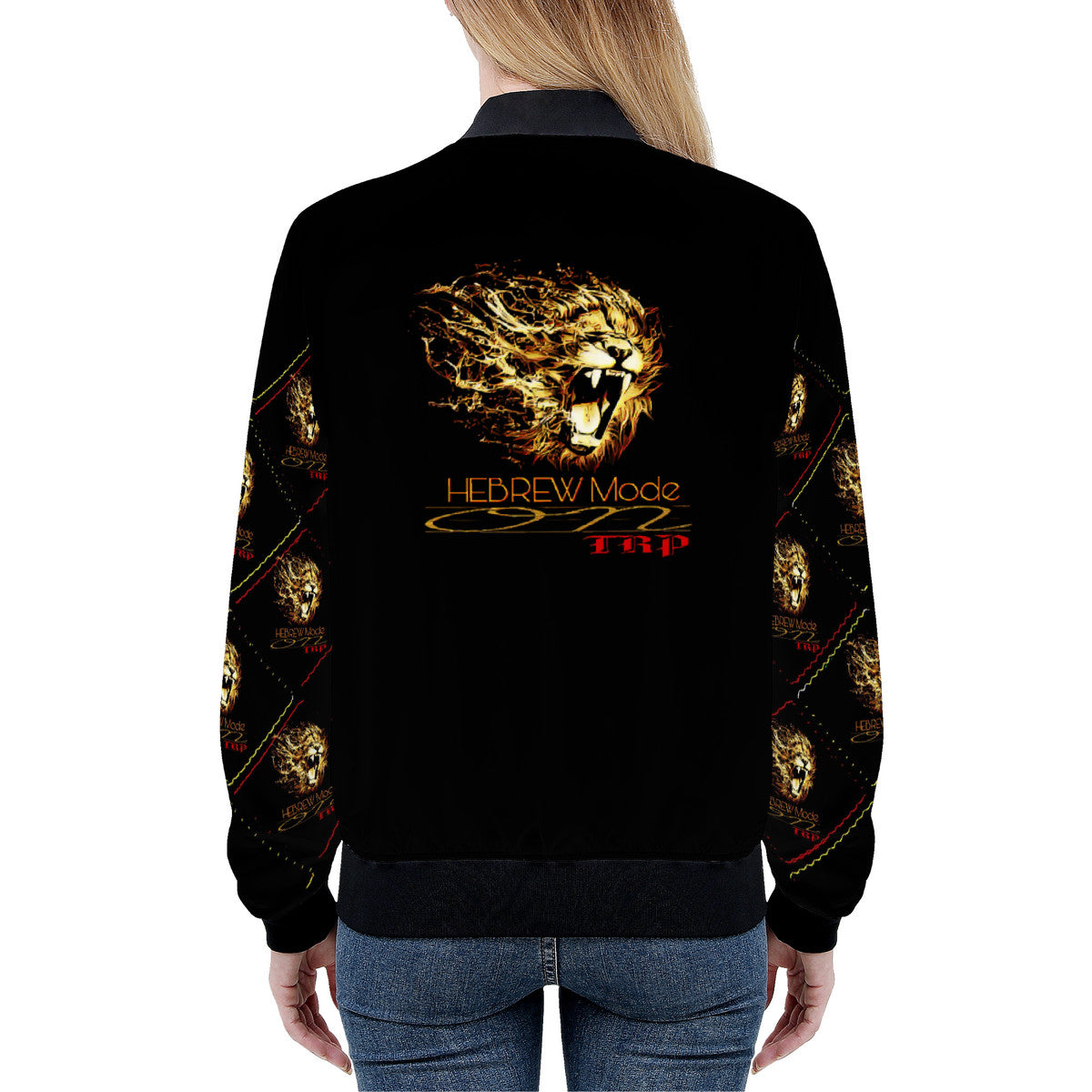 Hebrew Mode - On 02 Ladies Designer Bomber Jacket