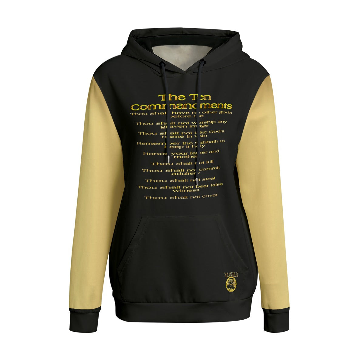 Ten Commandments 01 Ladies Designer Triblend Pullover Hoodie