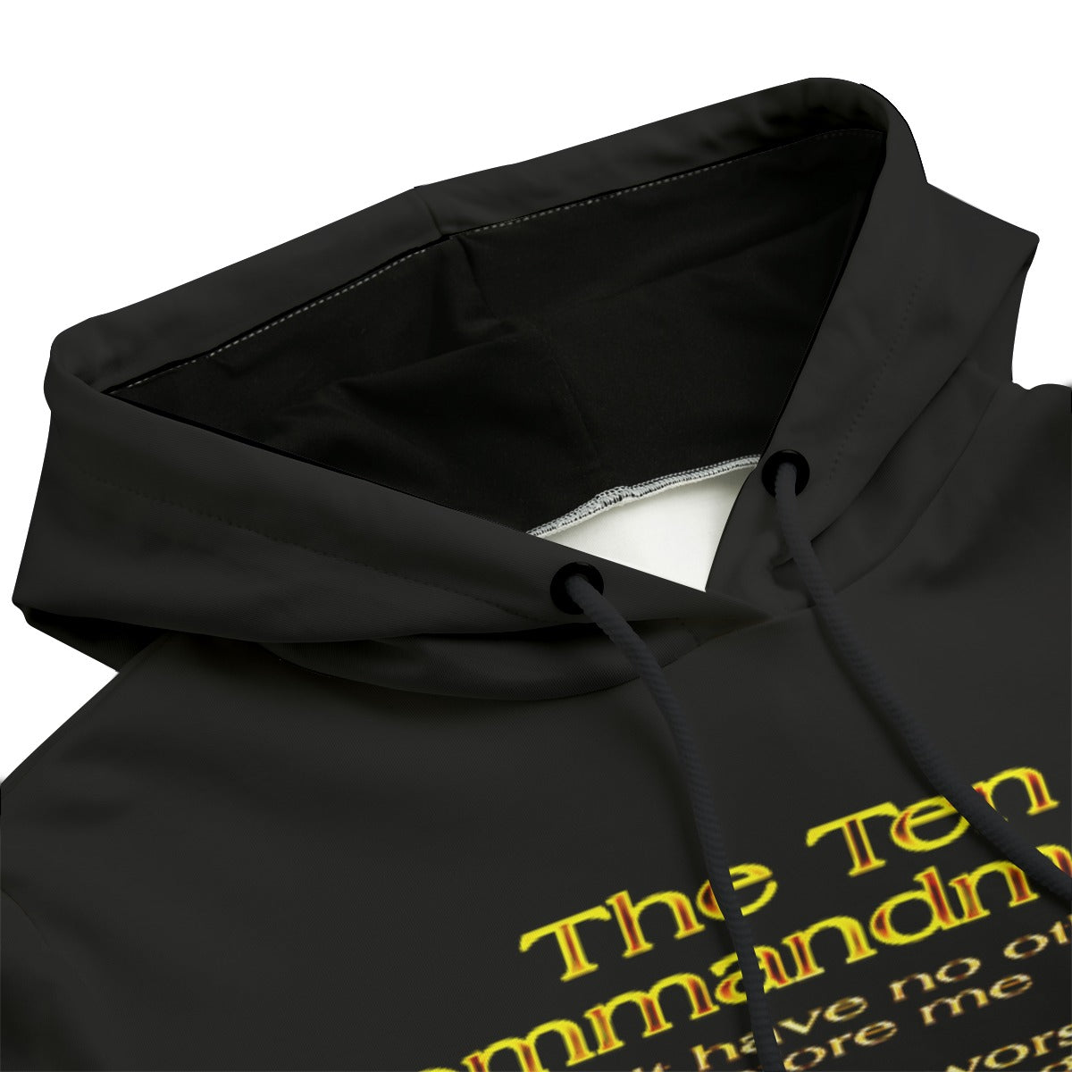 Ten Commandments 01 Ladies Designer Triblend Pullover Hoodie