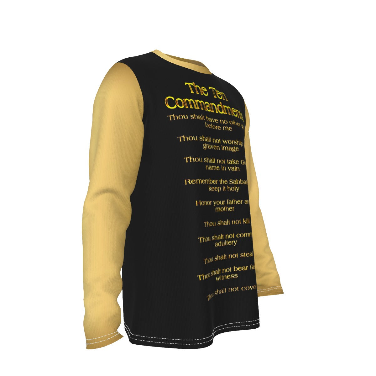 Ten Commandments 01 Men's Designer Long Sleeve T-shirt