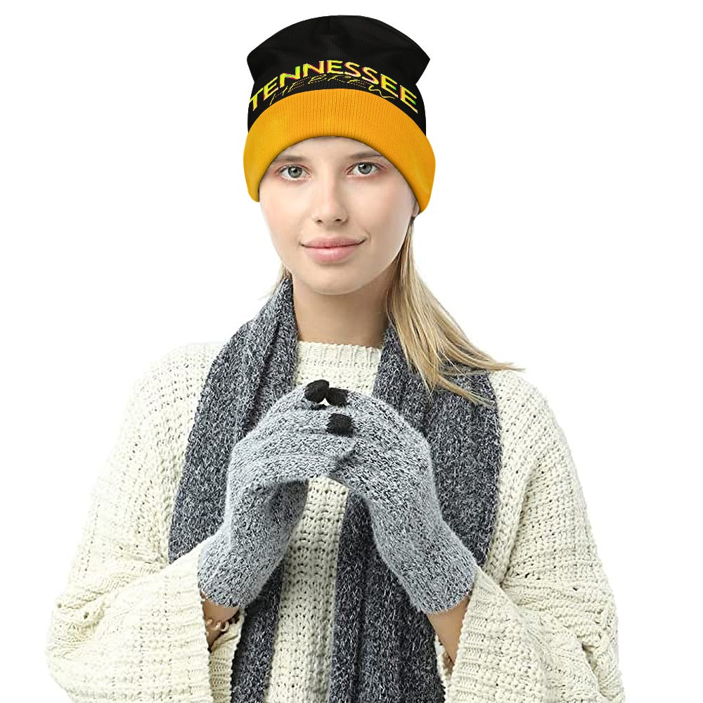 Tennessee Hebrew 01 Designer Cuffed Beanie