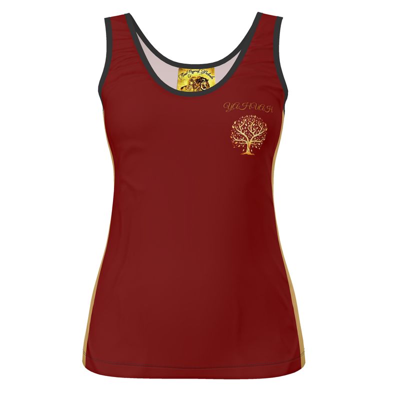 Yahuah-Tree of Life 01 Election Ladies Designer Scoop Neck Tank Top