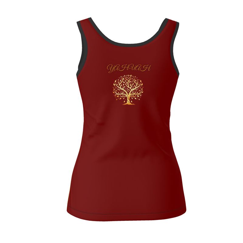 Yahuah-Tree of Life 01 Election Ladies Designer Scoop Neck Tank Top