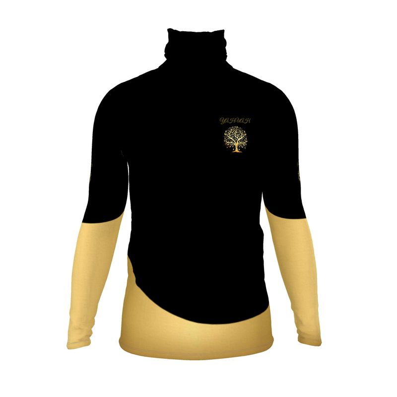 Yahuah-Tree of Life 01 Elect Camisa de cuello alto ajustada para hombre