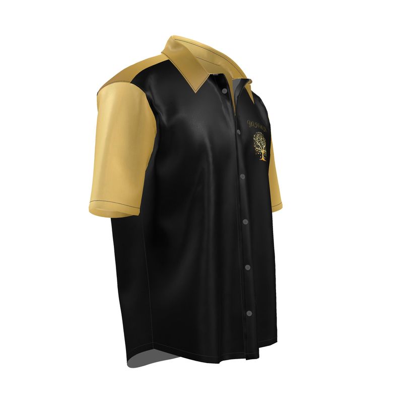 Yahuah-Tree of Life 01 Elect Men's Designer Spread Collar Shirt