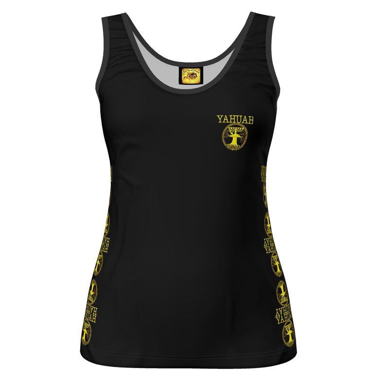 Yahuah-Tree of Life 02-01 Elect Ladies Designer Scoop Neck Tank Top