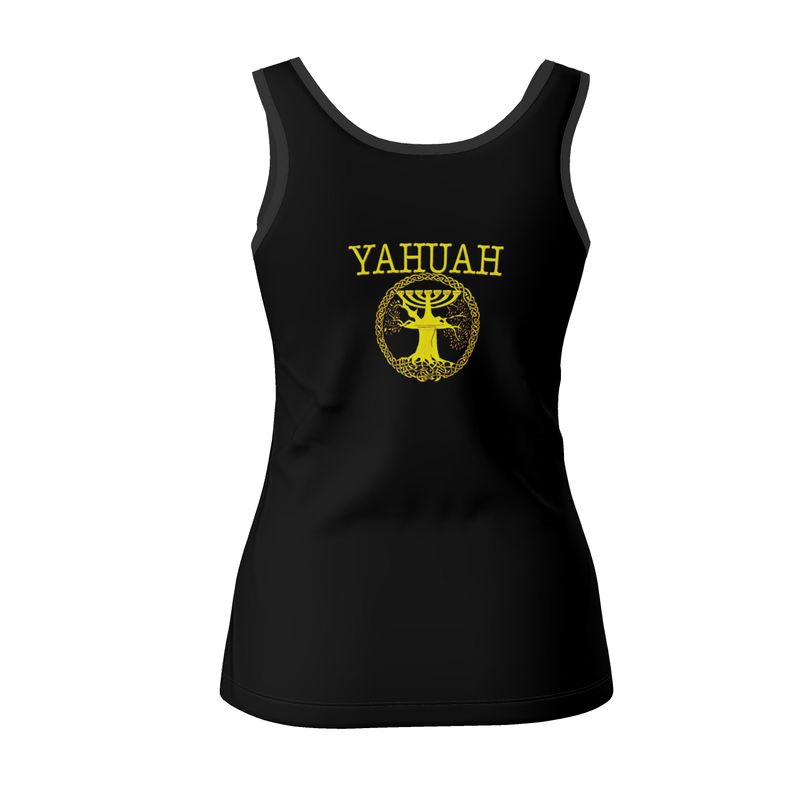 Yahuah-Tree of Life 02-01 Elect Ladies Designer Scoop Neck Tank Top