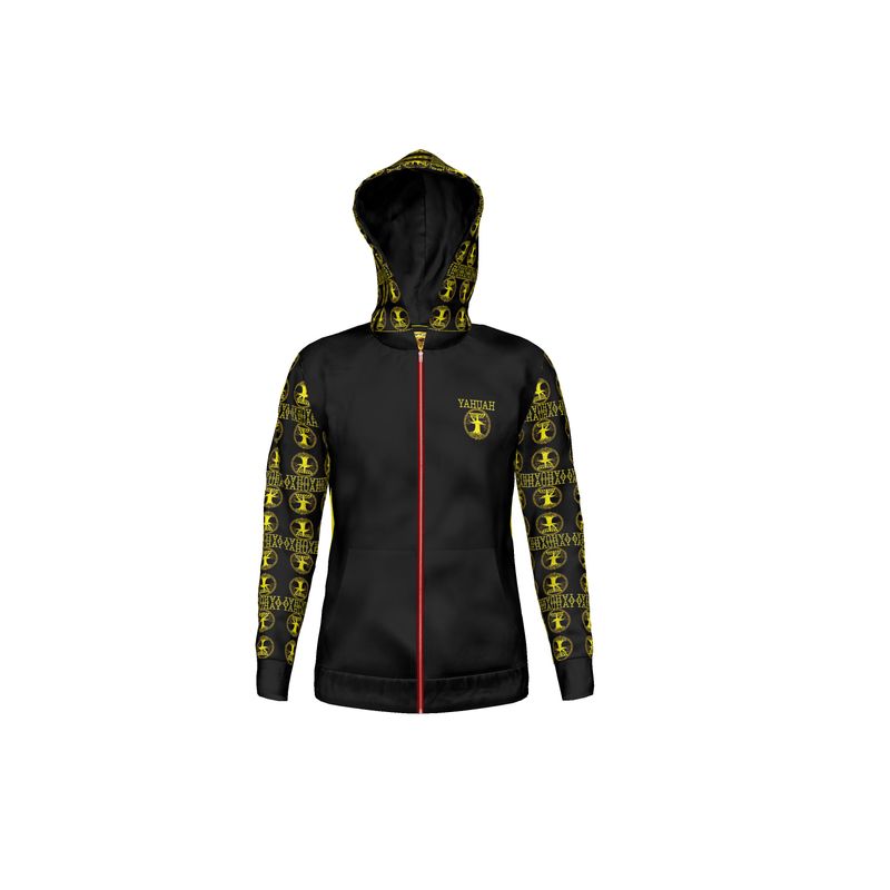 Yahuah-Tree of Life 02-01 Elect Designer Unisex Full Zip Hoodie