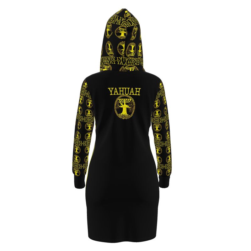 Yahuah-Tree of Life 02-01 Elect Designer Hoodie Dress