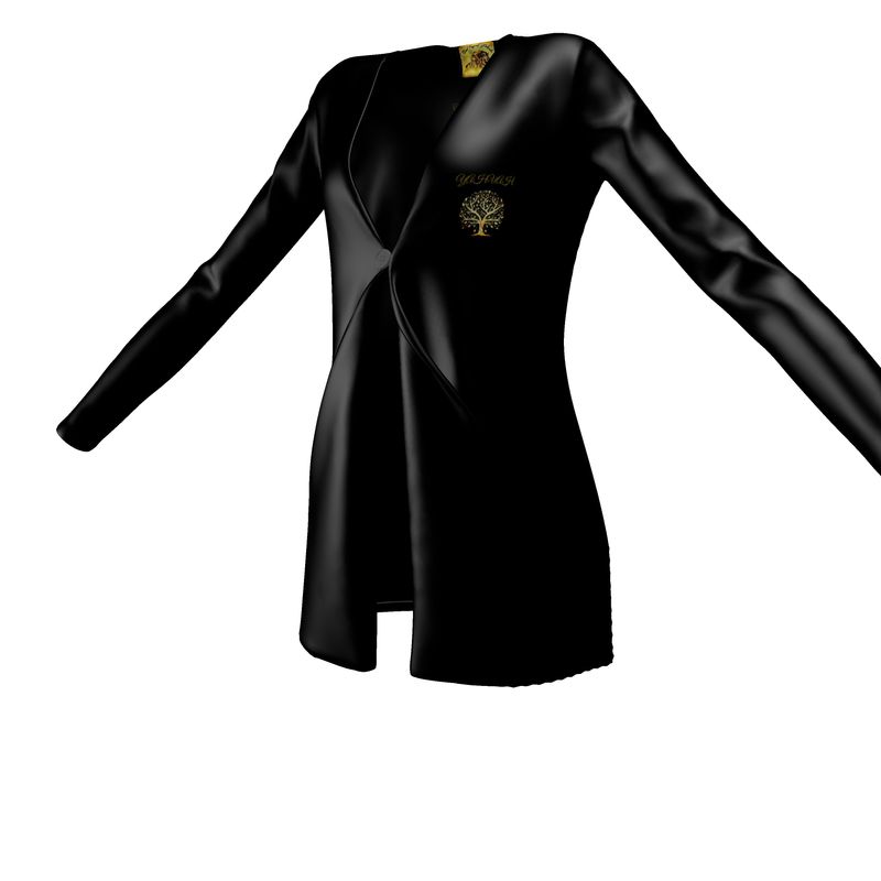 Yahuah-Tree of Life 01-01 Ladies Designer Drop Pocket Cardigan