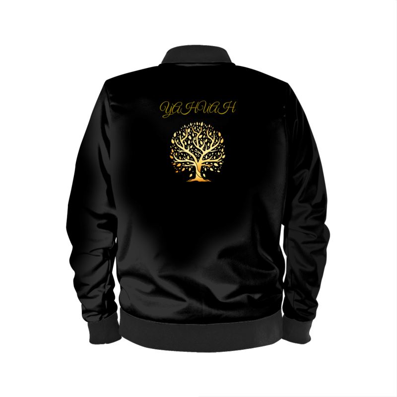 Yahuah-Tree of Life 01-01 Ladies Designer Bomber Jacket