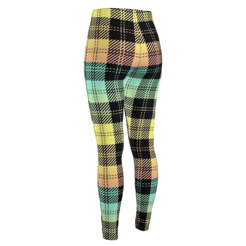 Picture Plaided 01-01 Designer Cindy High Waist Leggings