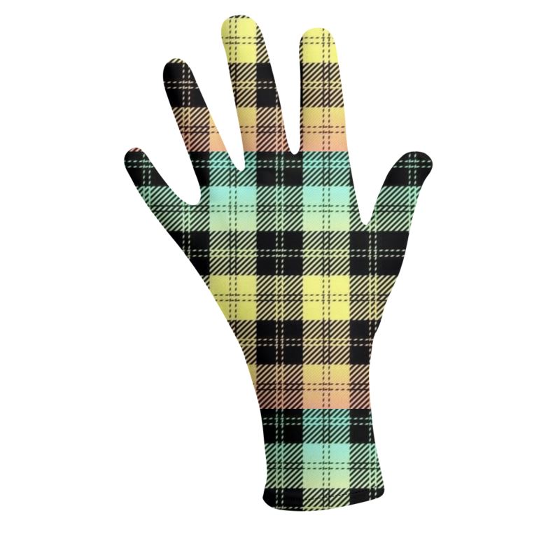 Picture Plaided 01-01 Designer Lycra Gloves