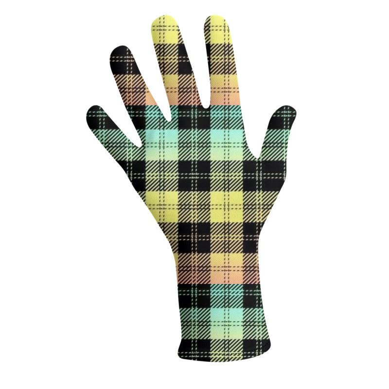 Picture Plaided 01-01 Designer Lycra Gloves
