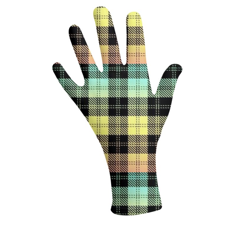 Picture Plaided 01-01 Designer Lycra Gloves