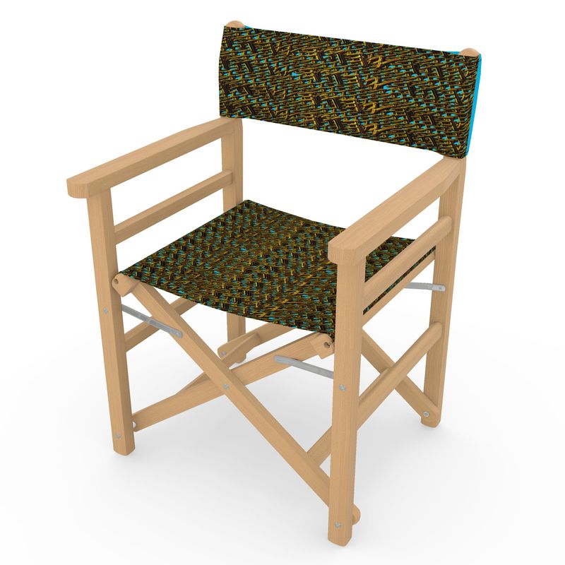 Camo Yahuah 01-01 Blue Designer Director's Chair