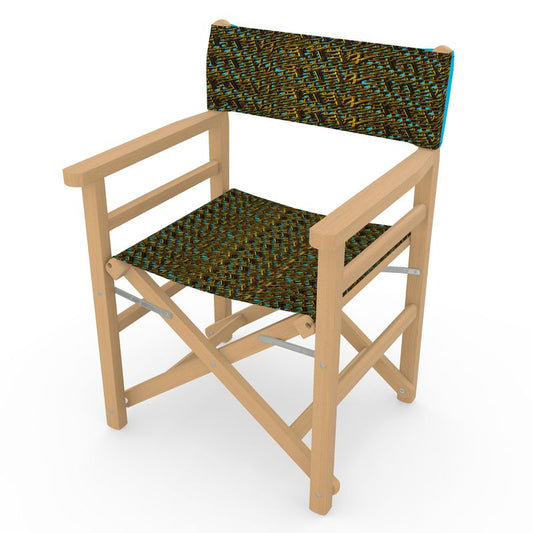 Camo Yahuah 01-01 Blue Designer Director's Chair