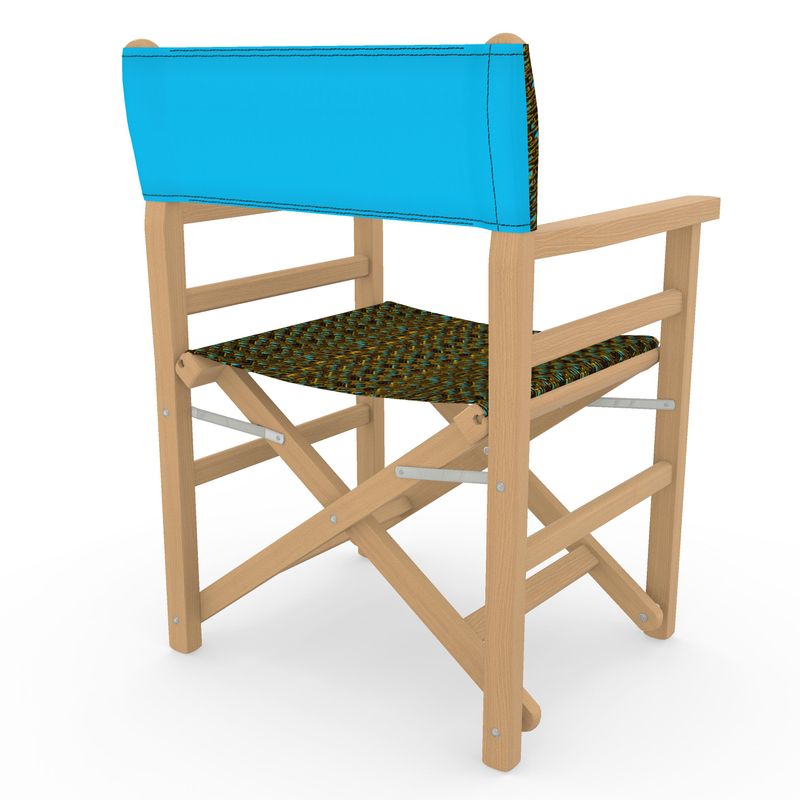 Camo Yahuah 01-01 Blue Designer Director's Chair