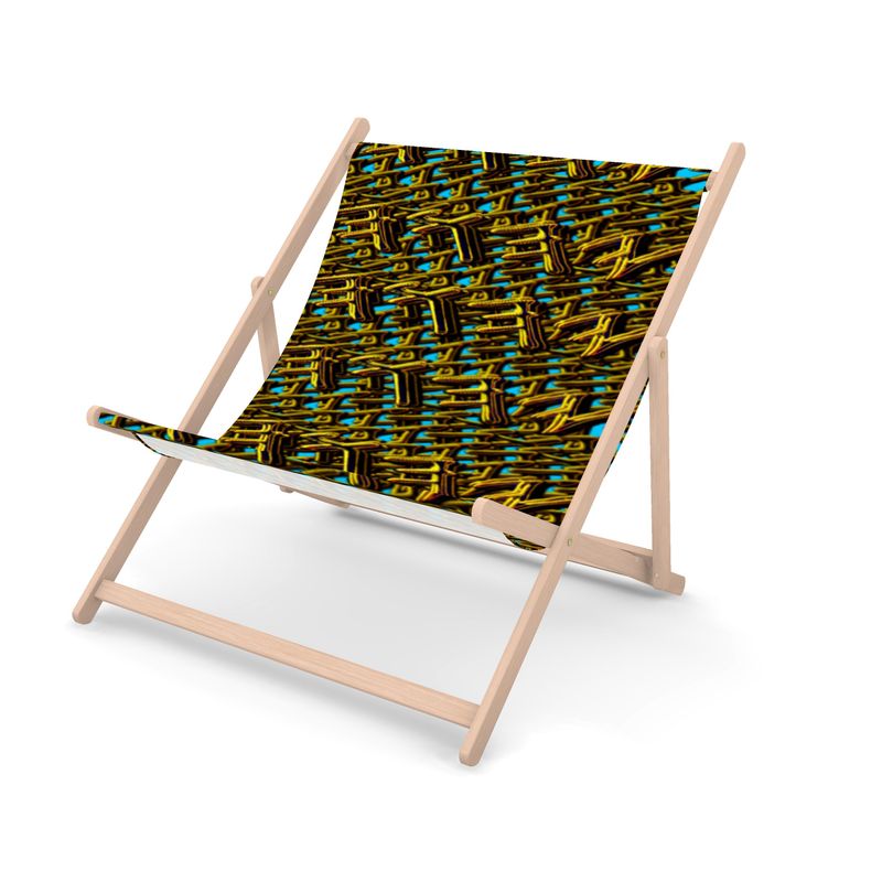 Camo Yahuah 01-01 Blue Designer Double Deckchair