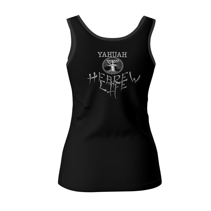 Hebrew Life 01-01 Ladies Designer Scoop Neck Tank Top